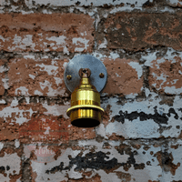 Industrial Galvanised E27 Swivel Wall Light