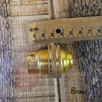 M10 Bayonet B22 Bulb Holders  Antique Brass, Nickel, Chrome, Bronze, Copper