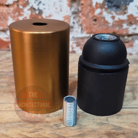 M10 Cylindrical Bronze E27 Bulb Holder