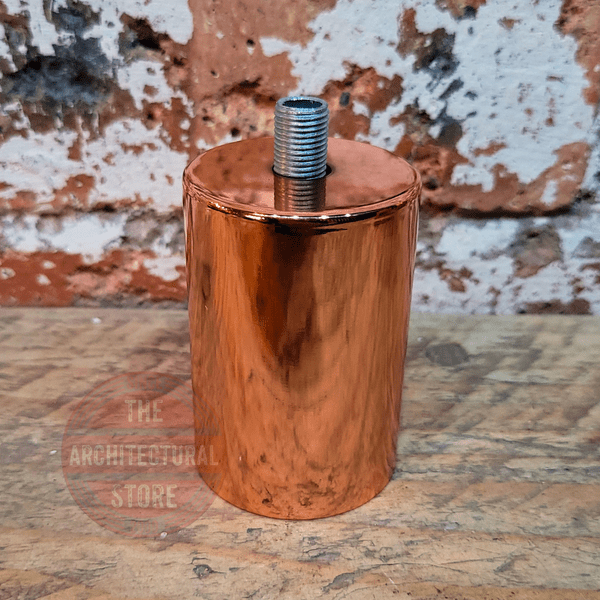 M10 Cylindrical Polished Copper E27 Bulb Holder