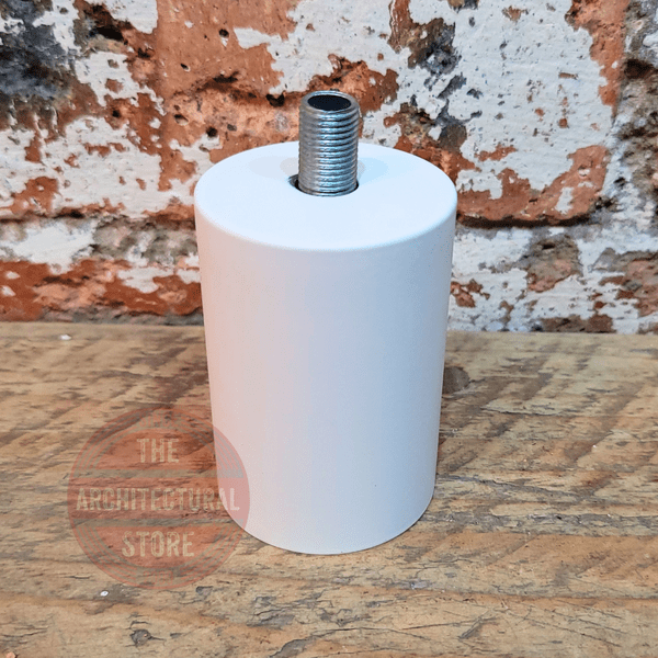 M10 Cylindrical White E27 Bulb Holder