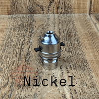 M10 Switched Bayonet Bulb Holder B22 Antique Brass, Nickel, Bronze,