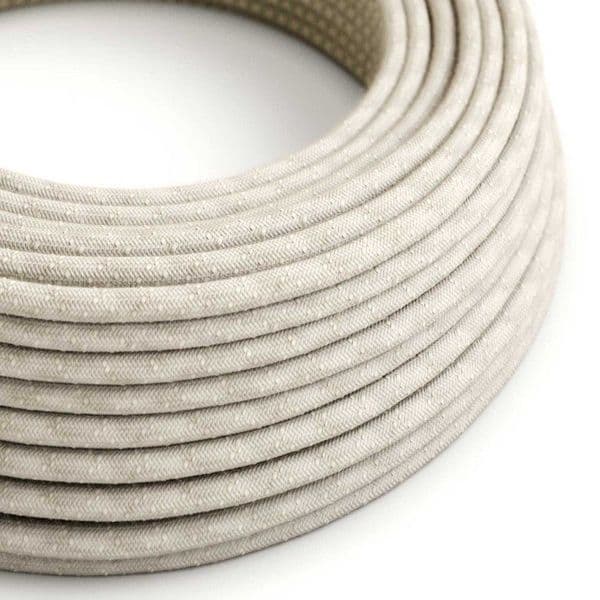 Natural Linen 3 Core Electrical Cable