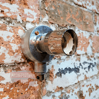 Nickel Industrial E27 Wall Light