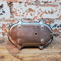 Nickel On Brass Outdoor Bulkhead Light With Cover