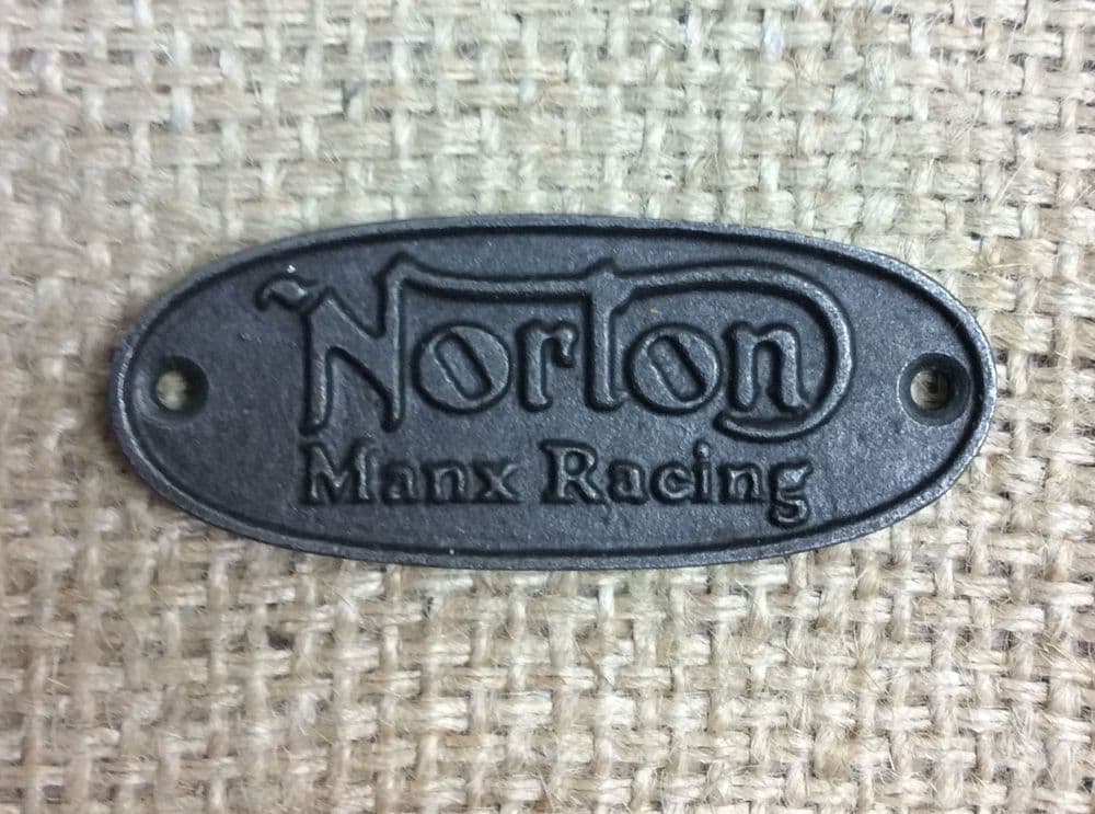 Norton Manx Racing Plaque