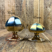 Octagonal Solid Brass Door Knob Set