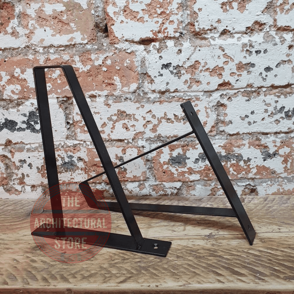 Pair Of Black Suspense Shelf Brackets