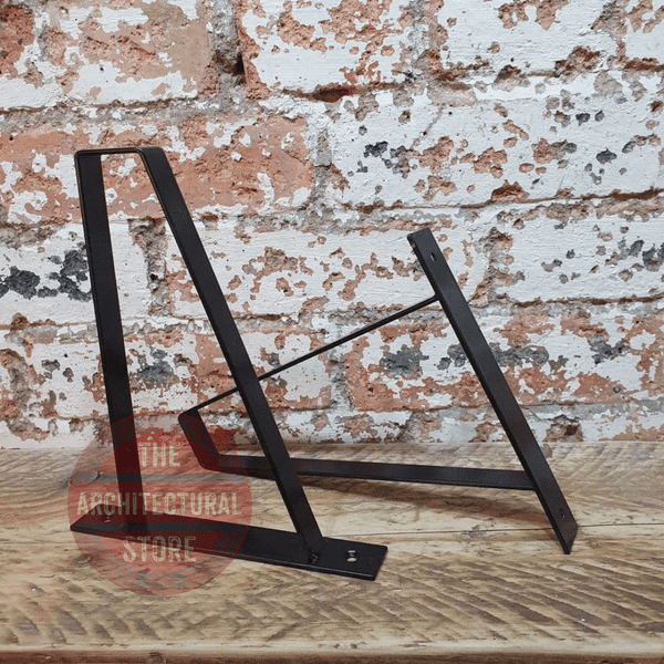 Pair Of Black Suspense Shelf Brackets