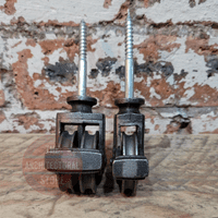 Pair Of Screw In Airer Pulleys '1883'