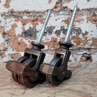 Pair Of Screw In Airer Pulleys '1883'