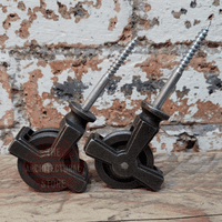 Pair Of Screw In Airer Pulleys '1883'