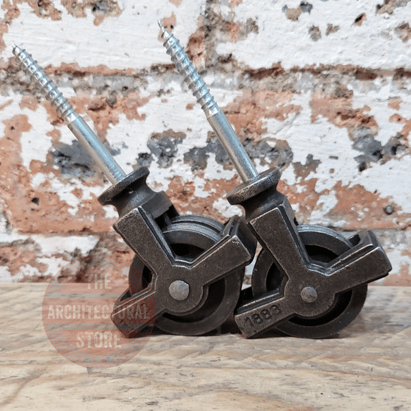 Pair Of Screw In Airer Pulleys '1883'