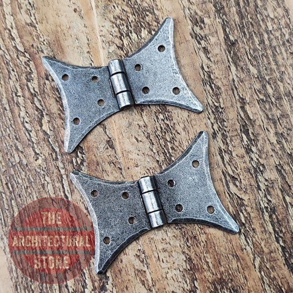Pewter Butterfly Hinges Decorative Toy Box Hinges