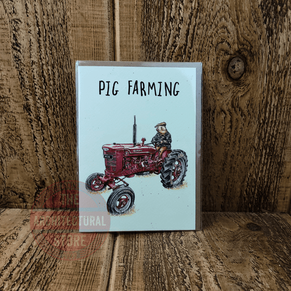 Pig farming Birthday / Greetings Cards