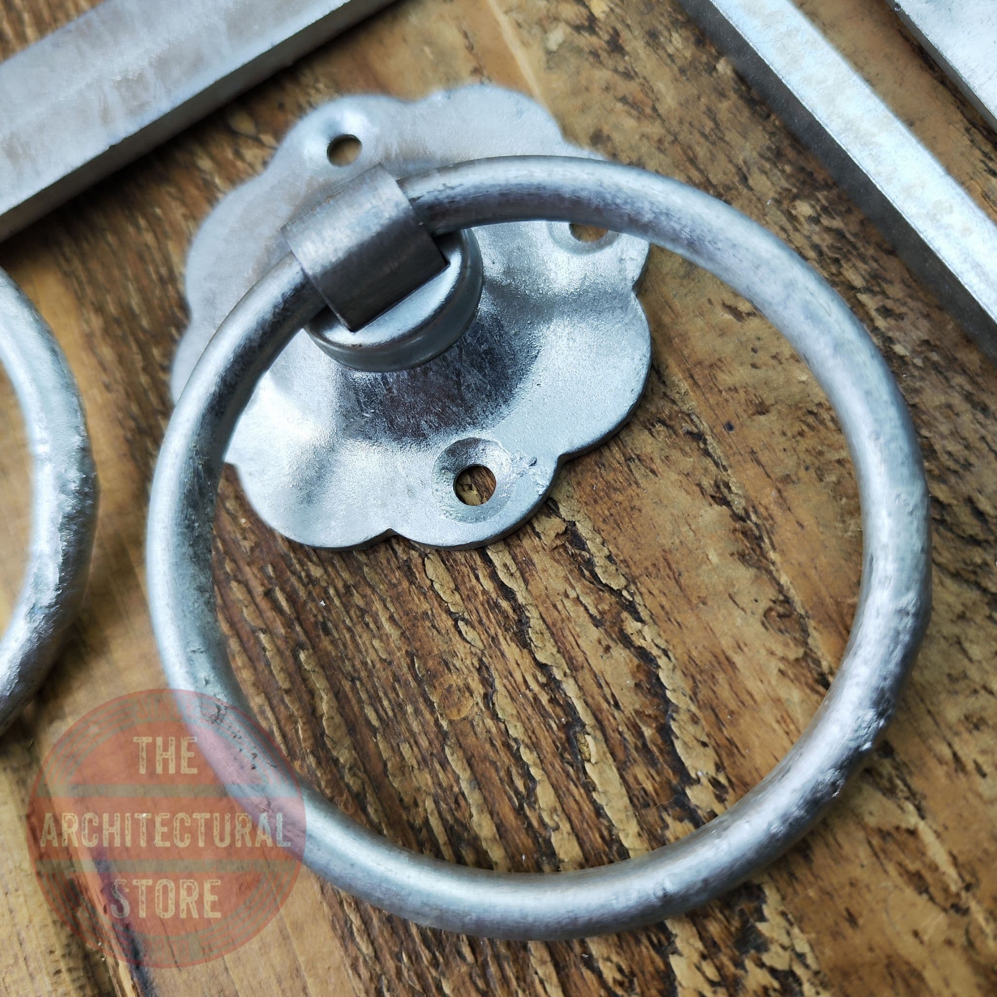 Plain Ring Handle Gate Latch 6" Galv