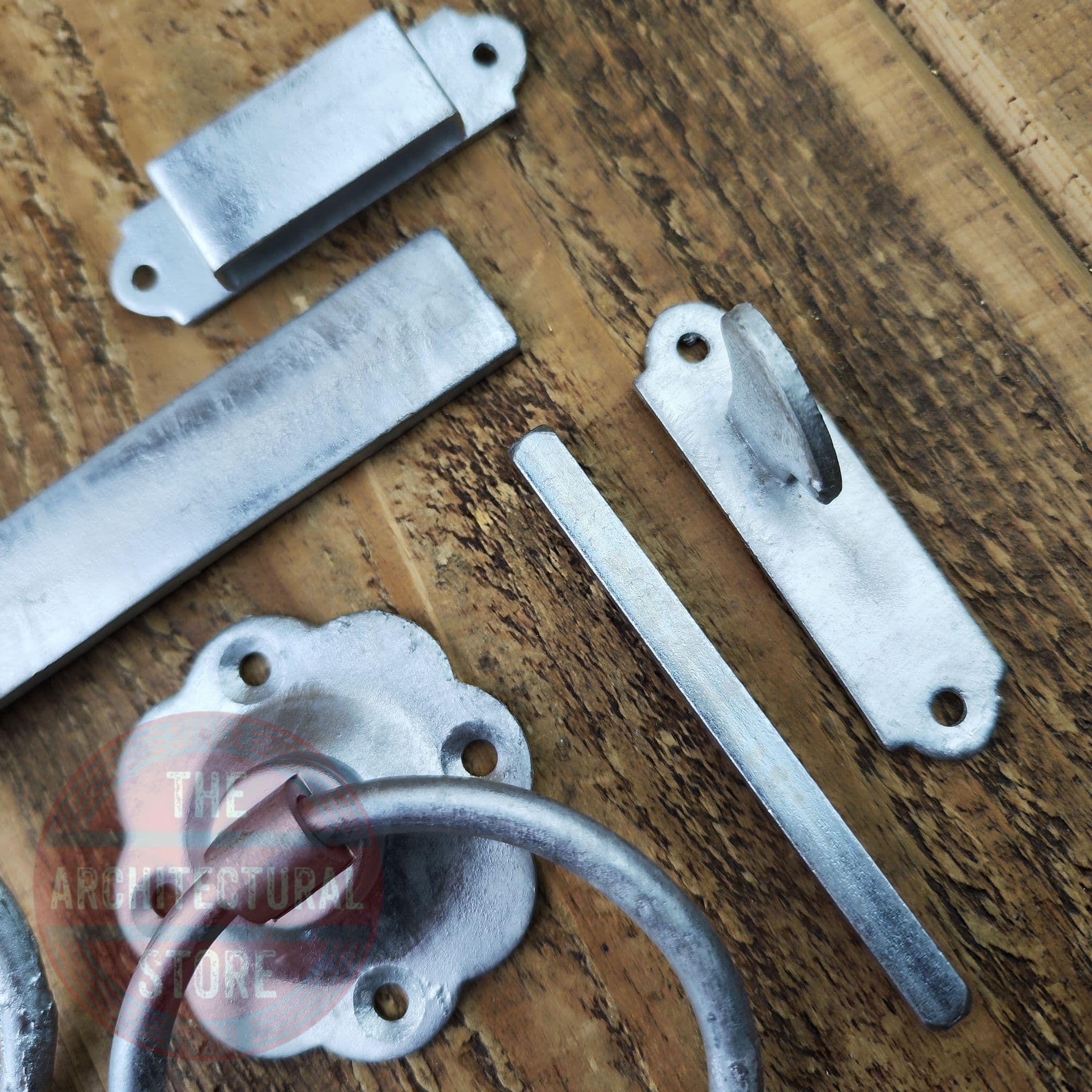 Plain Ring Handle Gate Latch 6" Galv