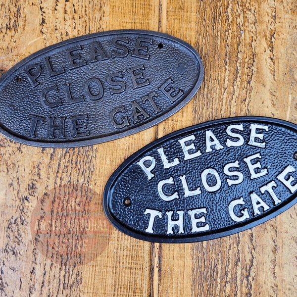 Please Close The Gate Plaque