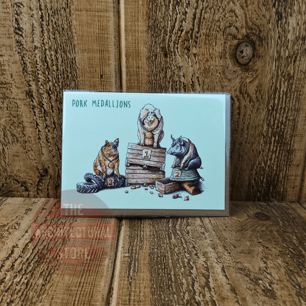 Pork Medallions Birthday / Greetings Cards