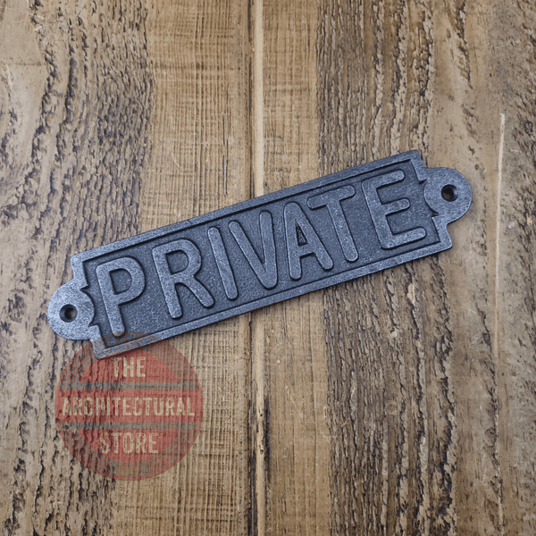 Private Plaque Antique Iron
