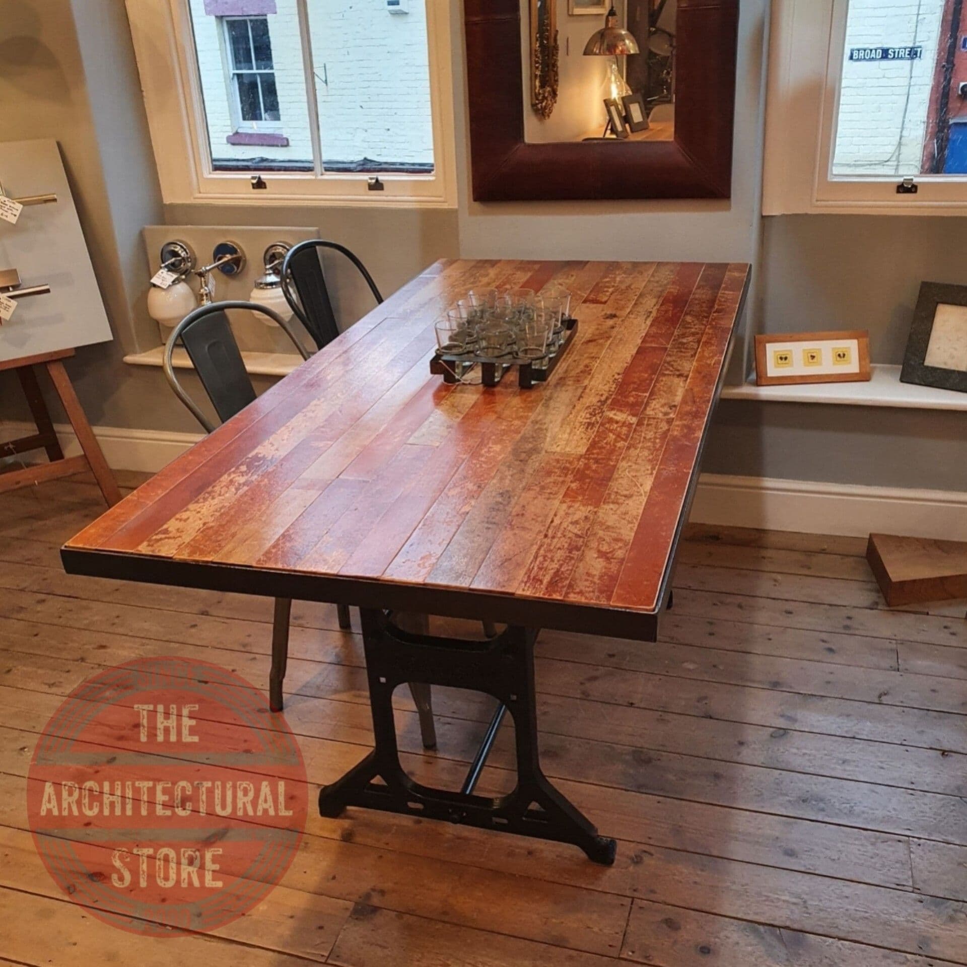 Reclaimed Gym Flooring Table