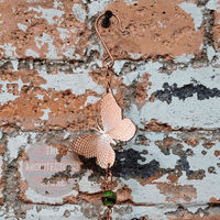 Rose Gold Butterfly Wind Chime