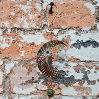 Rose Gold Moon Wind Chime
