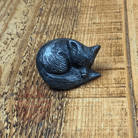 Sleeping Fox Cast Iron Cupboard Knob