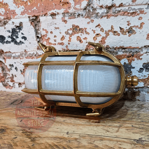Solid Brass Outdoor Bulkhead Light