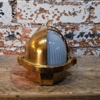 Solid Brass Outdoor Bulkhead Light With Cover