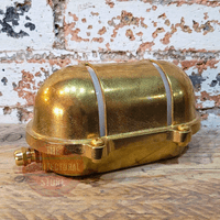 Solid Brass Outdoor Bulkhead Light With Cover
