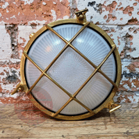 Solid Brass Outdoor Round Bulkhead Light