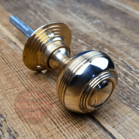 Solid Brass Partial Circular Rings Door Knob Set
