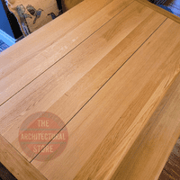 Solid White Oak Dining Table & 2 Benches