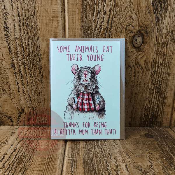Some Animals Eat Their Younge Birthday / Greetings Cards