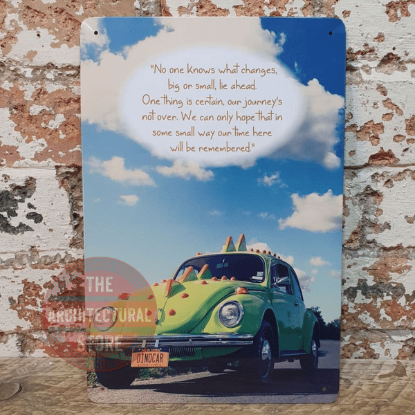 Volkswagen Beetle Journey Metal Sign
