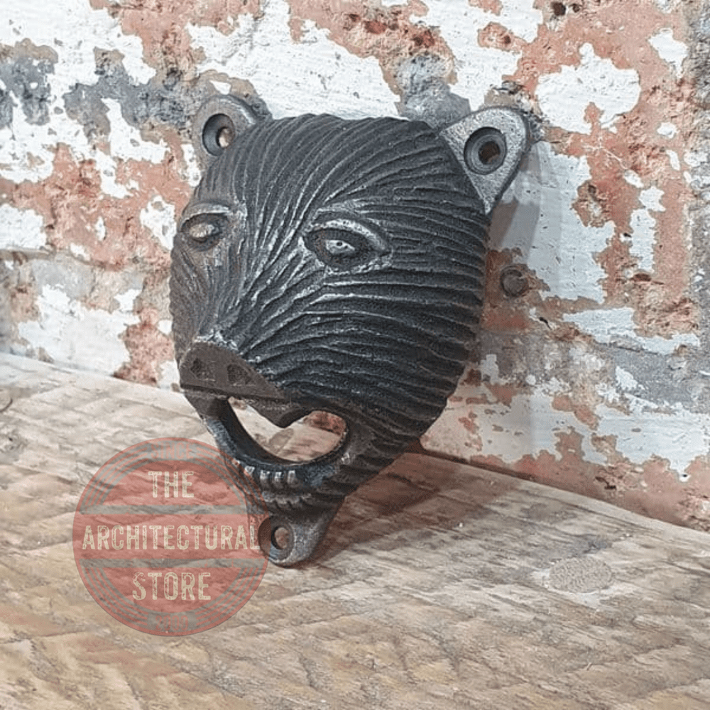 Wall Mounted Bottle Opener Bear Head