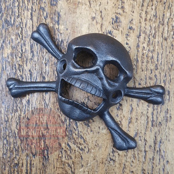 Wall Mounted Bottle Opener Skull & Bones