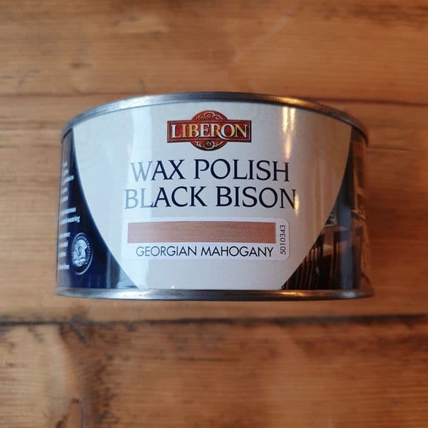 Wax Polish Black Bison Georgian Mahogany 500ml