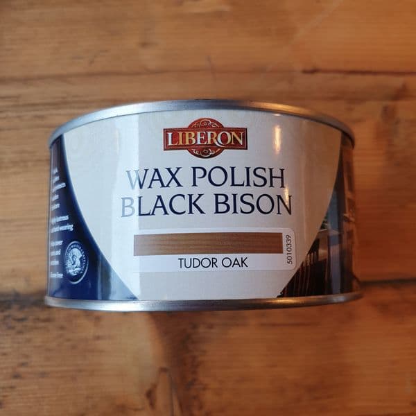 Wax Polish Black Bison Tudor Oak 500ml