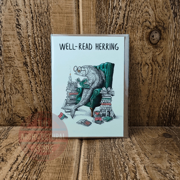Well-Read Herring Birthday / Greetings Cards