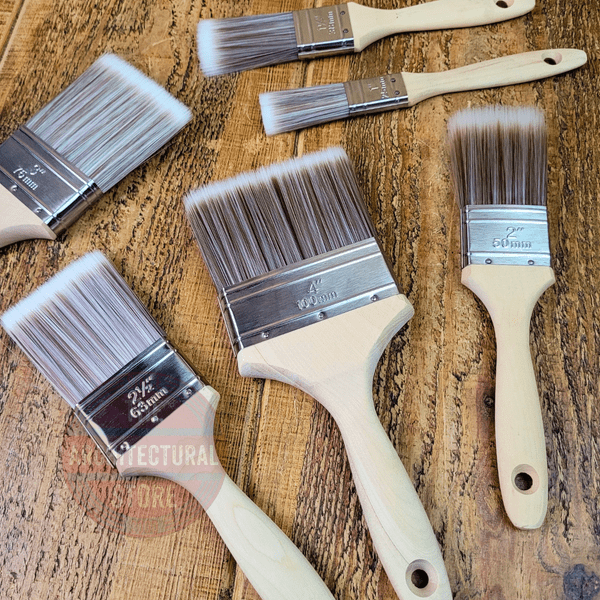 Wooden Synthetic Bristle Paint Brushes