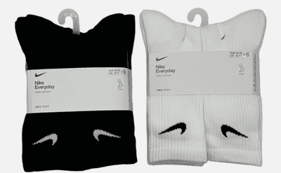 Nike Everyday Sports Socks - 3 Pair Pack - Lightweight - Crew Socks