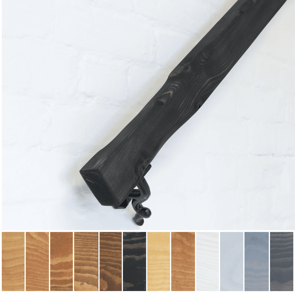 Handrail / Bannister Rail - Timber 5cm x 7cm - Solid Wood & Wrought ...