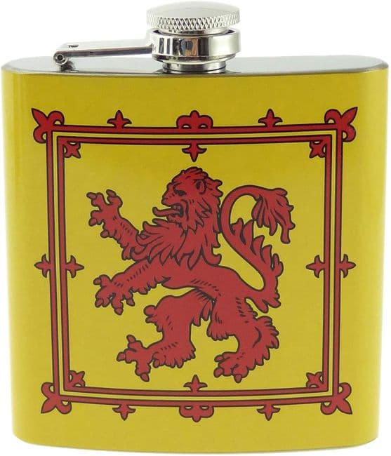 6oz Lion Rampant Hip Flask