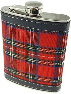 8oz Royal Stewart Tartan Hip Flask