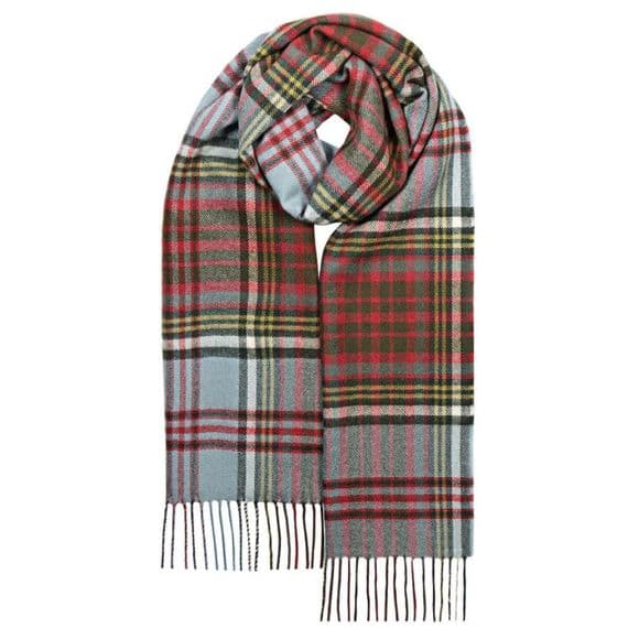 Anderson Weathered Tartan Lambswool Scarf | Made in Scotland