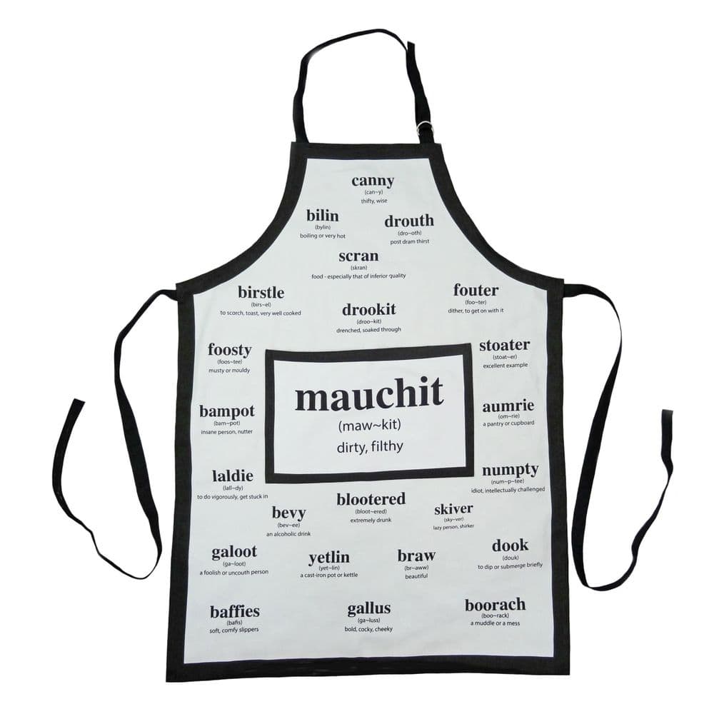 Auld Scots Words Kitchen Apron