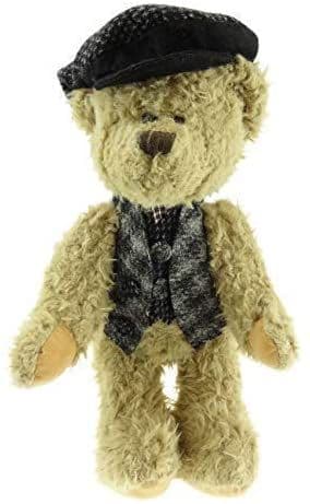 Authentic Harris Tweed 35cm Boy Teddy Bear Black Fleck
