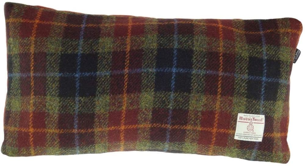 Authentic Harris Tweed Rectangular Cushion Autumn Check